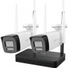 HiLook Powered by HIKVISION/ WiFi Bullet KIT IKS-2044BH-PH/W/ 4Mpx/ 2x kamery IPC-B140HA-LDF/W/ 1x NVR-DS-7104NI-S1/W 301501862