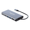 DeLOCK - Externí video adaptér - USB-C 3.1 Gen 1 - HDMI, DisplayPort, RJ-45, USB 3.0 - šedá - maloo 87683