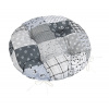 Sedák Adela prešívaný okrúhly - priemer 40 cm - Patchwork