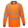 PORTWEST HI-VIS BAVLNA S271 / Funkčná reflexná polokošeľa, dl. rukáv - HV oranžová XXXL