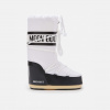 Moon Boot Dámske bielo-čierne snehule Moon Boot Icon Nylon