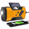 Zelené rádio na solárny pohon AM/FM s LED svietidlom a SOS alarmom