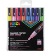 POSCA akrylový popisovač PC-3M - jemný hrot - 0,9 - 1,3 mm - 8 ks súprava - trblietavé farby