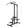 vidaXL Posilňovacia veža so sadou činiek barbell a dumbbell 60,5 kg - 23644-165120