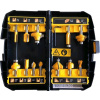 DeWalt 12 dílná sada různých typů fréz DT90016