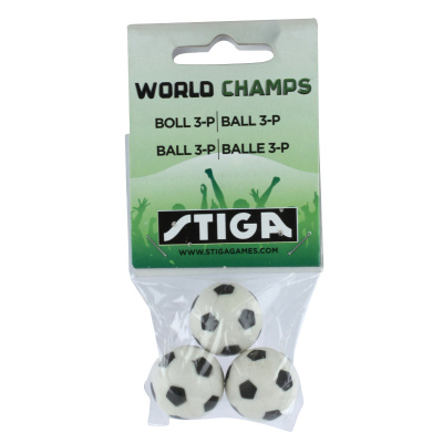 Loptičky na stolný futbal STIGA sada 3ks (3ks, originálny náhradný diel pre stolný futbal Stiga World Champs)