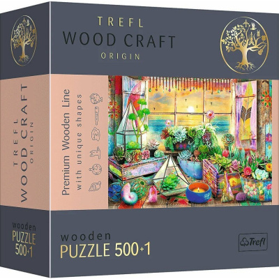 Trefl Drevené puzzle 501 - Dom na pláži