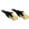 LINDY 47315 RJ45 sieťové káble, prepojovacie káble CAT 6a (surový kábel CAT 7) S/FTP 20.00 m čierna 1 ks; 47315