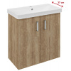 Sapho THEIA umývadlová skrinka 66,3x70x35cm, 2x dvierka, dub Alabama TH072-2222