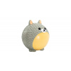 HipHop Dog Míček v designu zvířátka Totoro, se zvukem, 8 cm, latex, šedá, HipHop