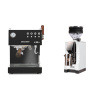 Ascaso Steel DUO PID PLUS, Black&Wood + Eureka Mignon Zero, CR white