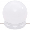 vidaXL Sada toaletného stolíka s LED dymový dub spracované drevo - Hnedá - 199014-132755