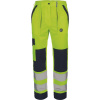 CERVA MAX NEO HV LADY / Dámske HI-VIS pracovné nohavice do pása, s reflexnými pruhmi - HV žltá 48
