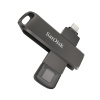 AppleMix 64 GB SANDISK iXpand Flash Drive pre Apple iPhone / iPad / Mac - Lightning / USB-C - Kov - MFi - Sivá