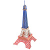 Woodcraft Dřevěné 3D puzzle Eiffelova věž v barvách Francie