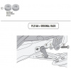 GIVI PL2148KIT sada pre montáž PL2148 k originálnemu nosiču pre Yamaha Tracer 7 (20-24)