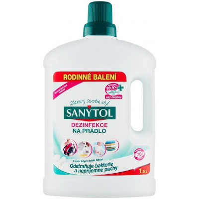 Sanytol - Dezinfekcia Sanytol, na bielizeň, vôňa bielych kvetov, 1,5 l