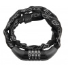 FORCE zámok CHAIN kódový 120cm/4mm, čierny