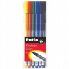 TENKOPIS NA KRESLENIE TENKÉ POPISOVAČE 6 FARIEB TRIO FINELINER 6 ks PATIO 0,4mm
