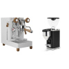 Lelit MaraX3 PL62X3, white + Rocket Espresso GIANNINO, black/chrome