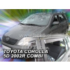 Plexi, ofuky Toyota Corolla 5D 2002-2007 combi, přední + zadní