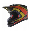 Prilba SUPERTECH S-M10 CARBON META2 2022, ALPINESTARS (čierna / žltá / oranžová lesklá) 2XL (obvod 63 - 64 cm)