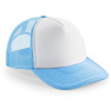Beechfield | B645, 5 panelová šiltovka Vintage Trucker, modrá Sky - biela