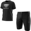 Komplet DYNAFIT Graphic Cotton M Black + Transalper2 Light DST Shorts M Black Out