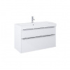 Jika Pure - Skrinka s umývadlom, 100x54x42 cm, 2 zásuvky, lesklá biela H40B2364025002