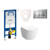 Vitra Cenově zvýhodněný závěsný WC set Geberit do lehkých stěn / předstěnová montáž+ WC Shift SIKOGES4N7