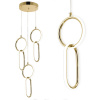 Závesné LED svietidlo G077-3CPR Gold