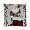 Vianočná gobelínová obliečka na vankúš Santa Claus 42x42 cm Chenille IT016