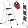 Skladací oceľový rebrík 3-stupňový Higher 2,70 m, nosnosť 150 kg