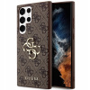 Púzdro Guess PU 4G Metal Logo Samsung Galaxy S23 Ultra, hnedé