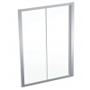 Geberit GEO Sprchové dvere 140x190 cm, strieborná/číre sklo 560.163.00.2