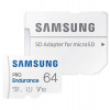 SAMSUNG PRO Endurance MicroSDHC 64GB + SD Adaptér / CL10 UHS-I U1 / V10 (MB-MJ64KA/EU)