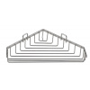 Aqualine Chrom LINE drôtená rohová mydeľnička, chróm 37003