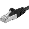 Premiumcord sp6asftp002C Patch, CAT6a S-FTP, RJ45-RJ45, AWG 26/7, 0,25m černý