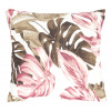 Bellatex Povláček krepový 40x40 cm Monstera růžová, khaki