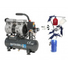 Matabro SETMB-K201 AKČNÍ SET , Bezolejový kompresor 6l, 230V, 2 písty s příslušenstvím | 550W |