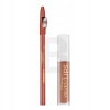 Eveline Cosmetics Oh! My Velvet Lips Liquid Matt Lip Kit sada matný tekutý rúž 4.5 ml + kontúrka na pery 14 Choco Truffle