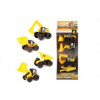 Teddies Auto stavební 4ks plast 10cm v krabici 12,5x34x6cm