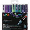 POSCA akrylový popisovač PC-5M - stredne jemný hrot - 1,8 - 2,5 mm - 8 ks súprava - studené farby