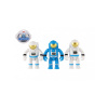 Teddies Kozmonaut/astronaut figúrka 3ks plast 7cm na karte 19x17x4cm