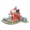 2Kids Toys Drevená stanica Hasiči 2 v 1