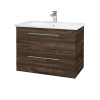 Dreja Umývadlová skrinka GIO SZZ2 80 - D25 Teak / Úchytka T02 / D25 Teak