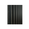TRENDIE 3D Drevené lamely na stenu 255x30 cm - ČIERNE