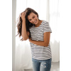 Pruhované tričko na dojčenie MamaFlow Navy stripes