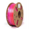 Tlačová struna (filament) GEMBIRD, PLA, 1,75mm, 1kg, silk rainbow, červená/fialová (3DP-PLA-SK-01-RP)