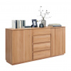 Linea Natura ŠIROKÁ KOMODA, jadrový buk, farba buka, 180/89,2/41 cm - Komody - 002730000406